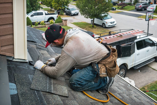 Professional Metal Roofing technician working in Hill, NH